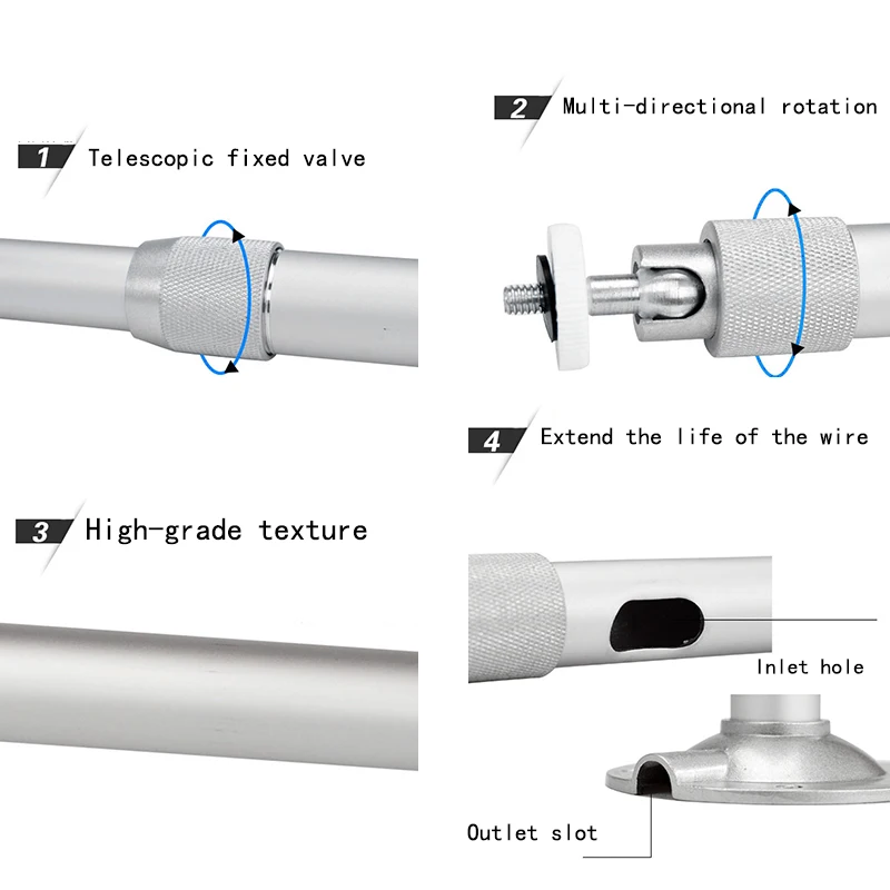 Выдвижной удлинитель для проектора 1 шт. регулируемый на 360 градусов