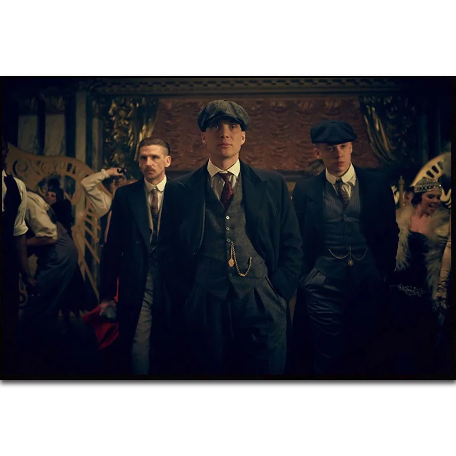 MQ3497 Peaky Blinders Cillian Murphy США ТВ-шоу Серии художественный плакат Шелковый Холст украшение дома стены комнаты картина печать - Цвет: Picture 008