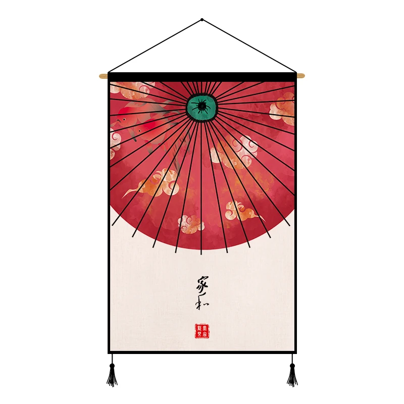

Modern Chinese Wall Art Canvas Decorative Painting Print Poster Home Office Decor Study Tapestry Scroll Painting Gift Wall Decor