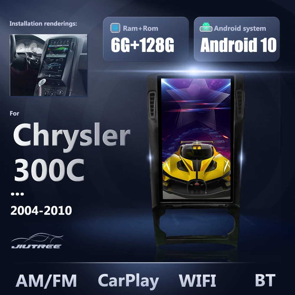 

Автомагнитола на Android, 128 ГБ, для Chrysler 300C 2004 2010