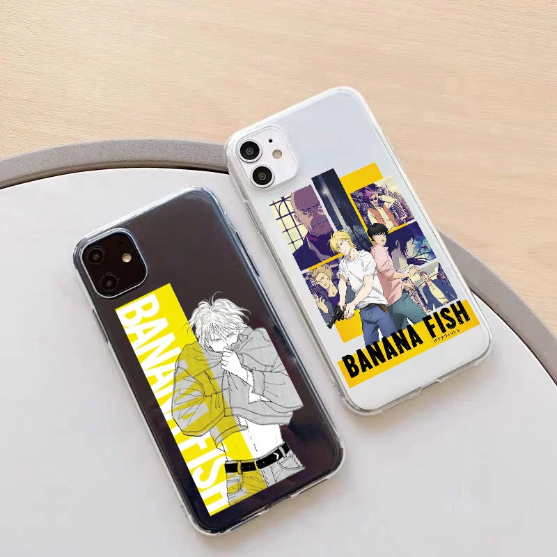 Чехлы с рисунком аниме банан и рыба для Samsung Galaxy A52 A51 A72 A71 S21 S20 FE S10 S9 Plus S10E Note 20 Ultra 10