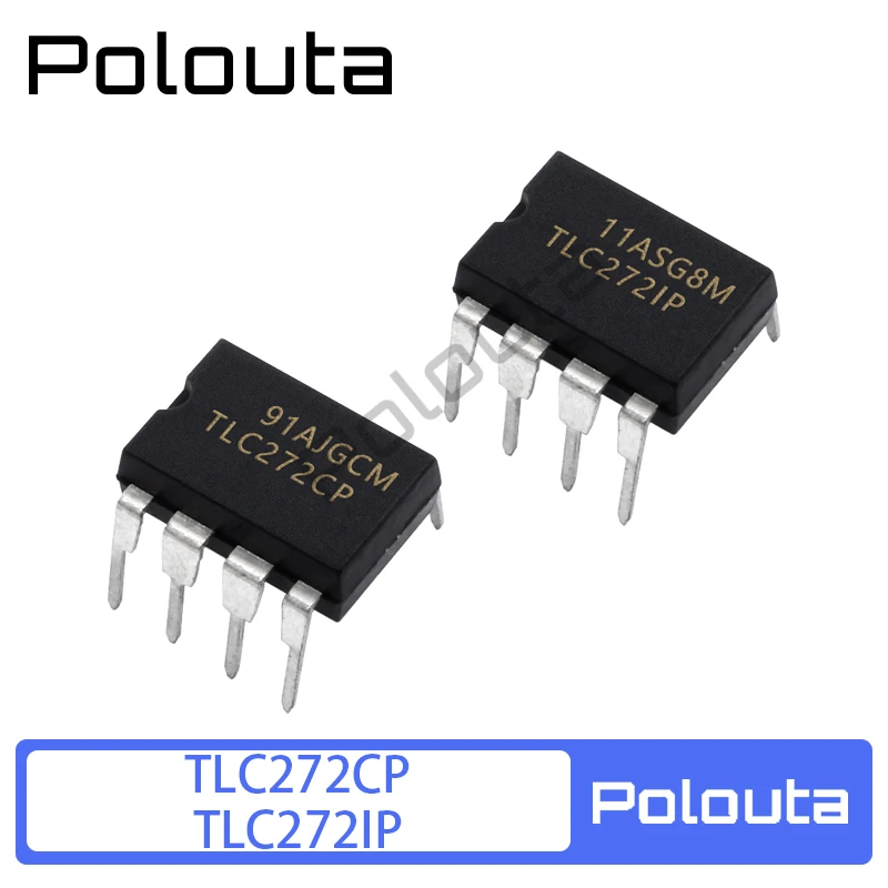 

10Pcs Polouta TLC272CP TLC272IP DIP-8 In-line Operational Amplifier Chip Acoustic Kit Components Arduino Nano Integrated Circuit