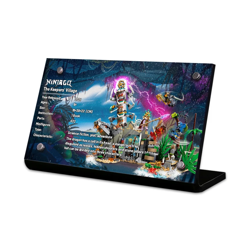 

Acrylic Display Stand Brand for 71747 keepers' Villages Building Blocks Decor Bricks Collection Gift children Toys