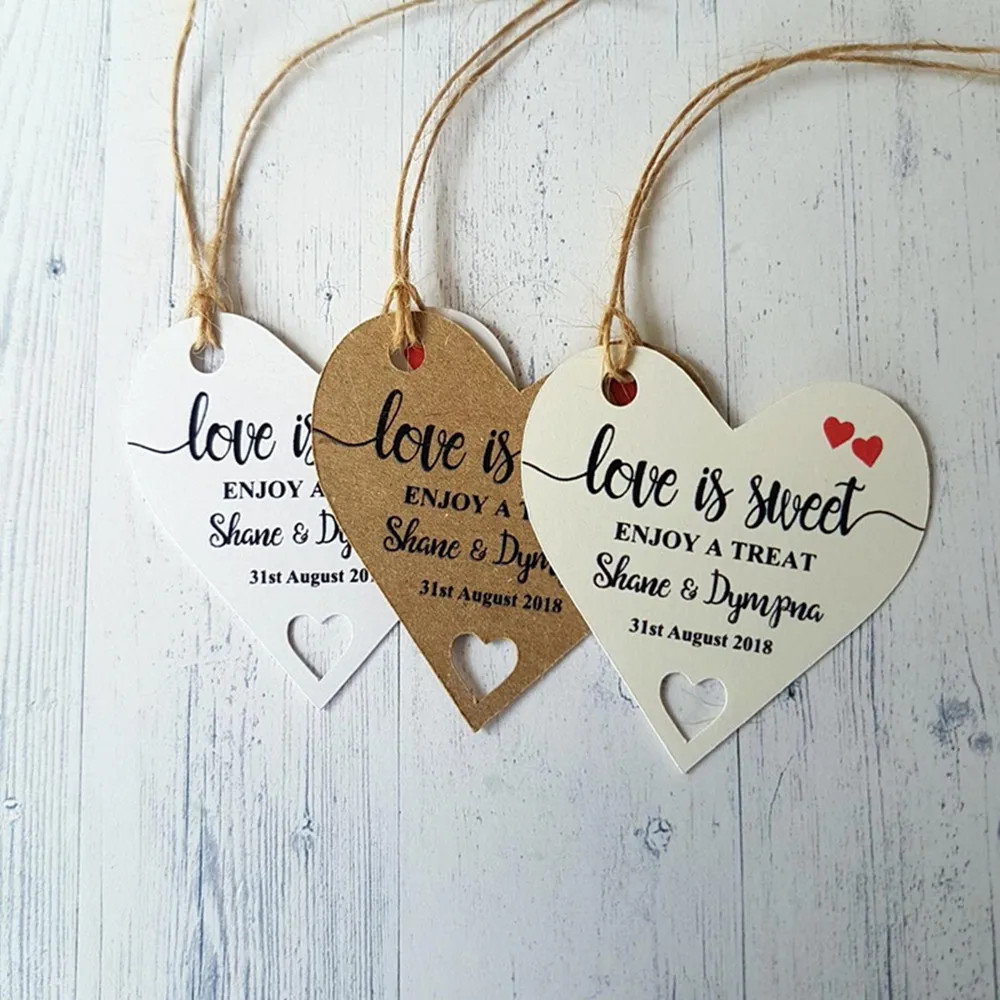 Индивидуальные ярлыки с изображением цветов для свадебных поделок