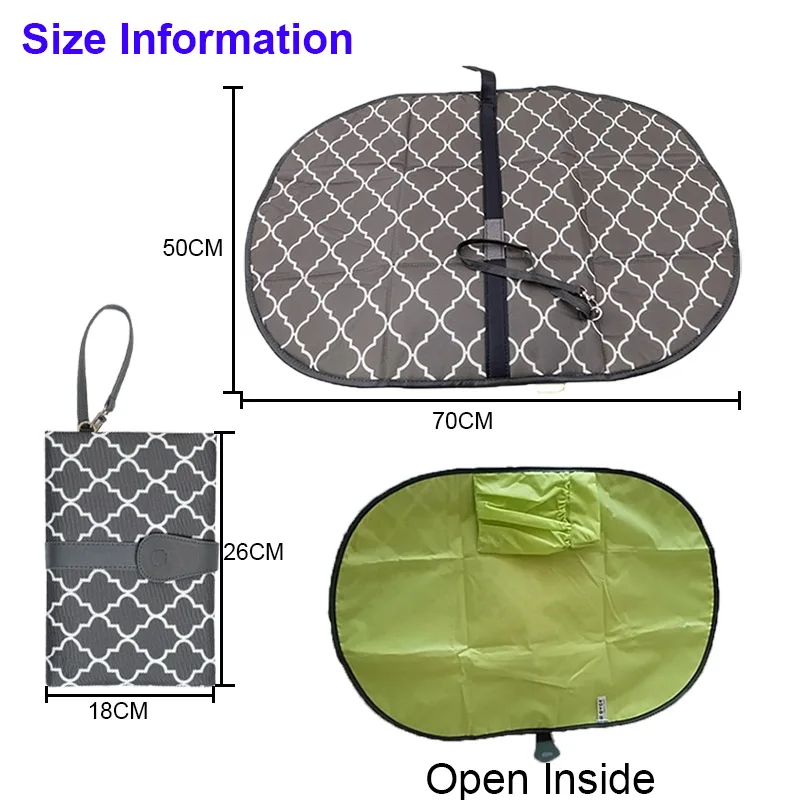 Waterproof Portable Baby Diaper Changing Mat Nappy Mattress Pad Travel For Outdoor Clutch Newborns Care Products | Мать и ребенок