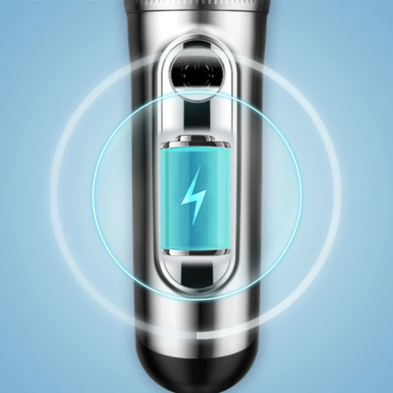 

Rechargeable LCD Digital Display Hair Trimmer Waterproof Hair Clippers Low Noise Hair Cutting Kit Barber Scissors Blade