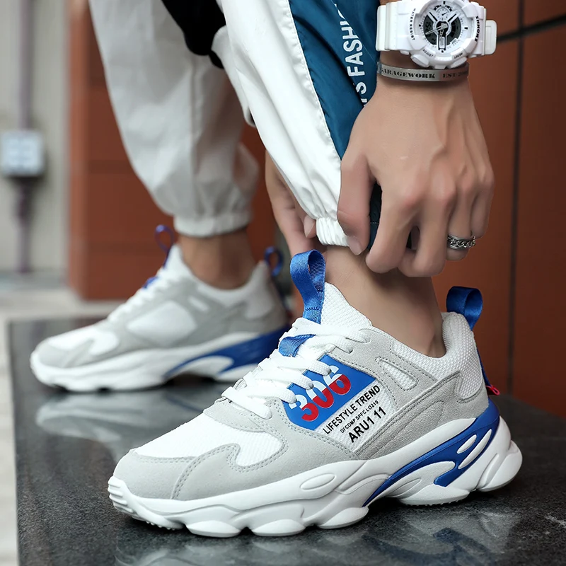 

Men Sneakers 2019 Brand Men's Shoes Casual Shoes Fashion Sport Adult Footwears Hot Male Shoes Tenis Masculino Adulto White 39-44