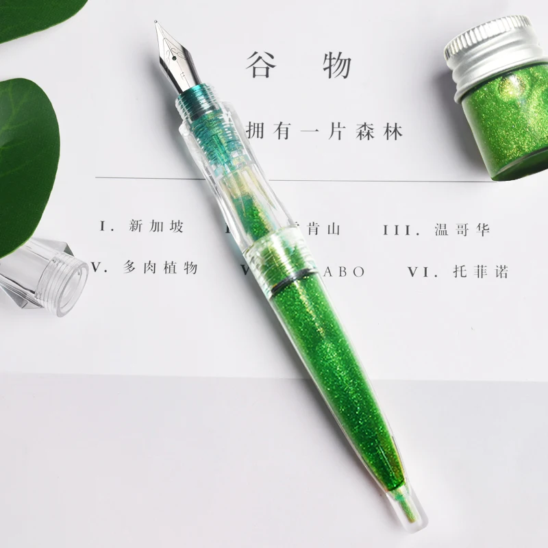 Ручка перьевая прозрачная для письма и каллиграфии демонстрационный карандаш EF F