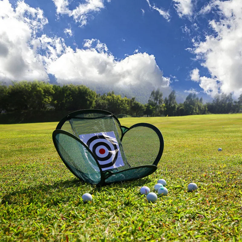 

Home for Backyard Golf Chipping Net Practice Mats Training Aids Tool Foldable Playground Indoor Outdoor Garden