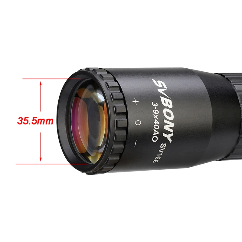 SVBONY SV166 3-9x40AO винтовка с регулируемым объективом мил точка сетка пружинный