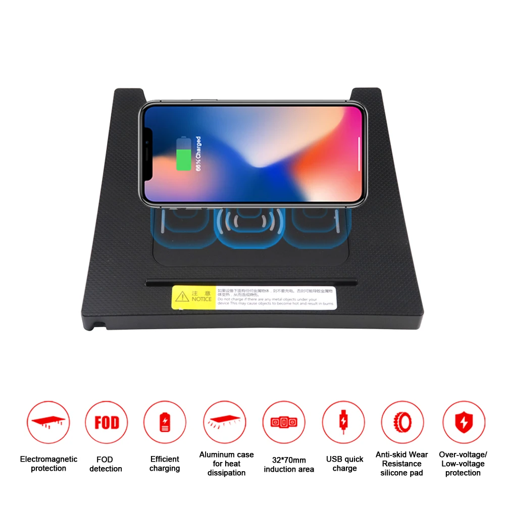 

Aotsr QI Wireless Car Charger For Honda VEZEL/XR-V 2015+ Intelligent Infrared Fast Wireless Sensitive Charging Phone Holder