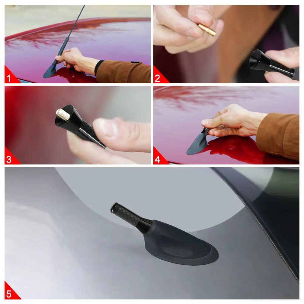 Короткая антенна на крышу автомобиля для Ford Fiesta Fusion Ranger C-Max Puma Galaxy Transit S-Max Raptor KA Flex