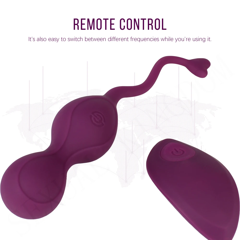 Пульт дистанционного управления Яйцо вибратор Бен-ва шар Кегель вагинальный