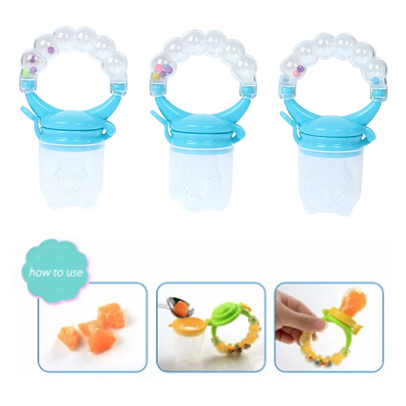 

1Pcs Fresh Food Nibbler Baby Pacifiers Feeder Kids Fruit Feeder Nipples Feeding Safe Teat Pacifier Bottles