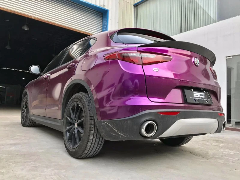 Спойлер для Alfa Romeo Stelvio задний спойлер из углеродного волокна черный багажника