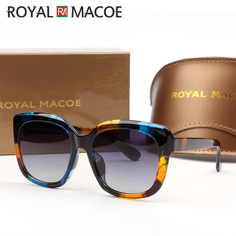 Королевский MACOE 2020 Винтаж большое зеркало в рамке солнцезащитные очки женщин