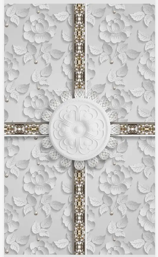Европейские трехмерные тисненые украшения декоративный потолок росписи обои на