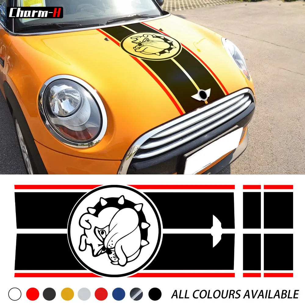 

Car Hood Bonnet Stripes Trunk Decal Engine Cover Rear Body Kit Stickers for Mini Cooper R56 Clubman R55 Accessories