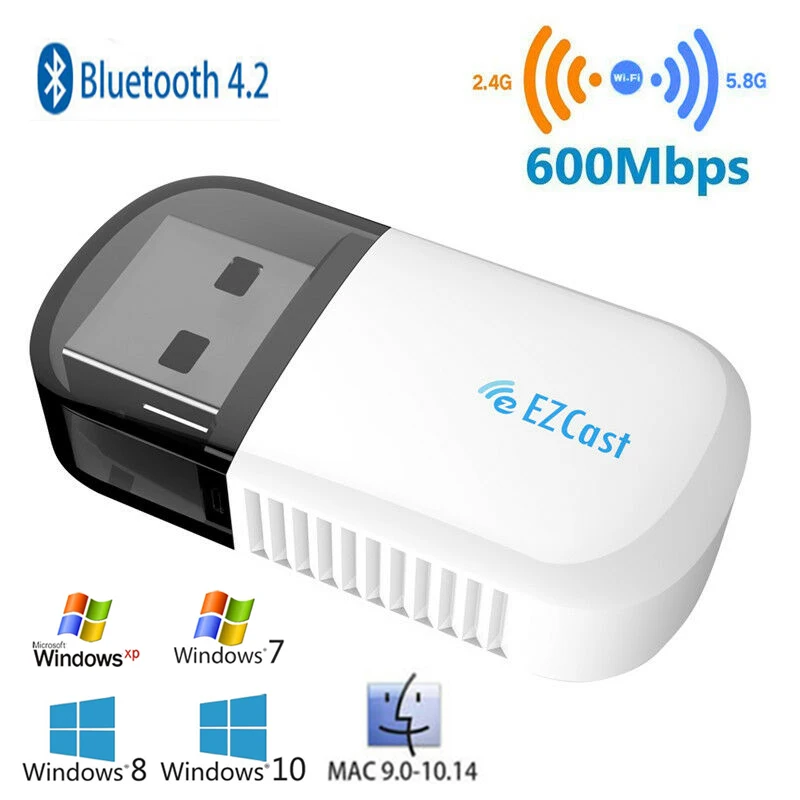 Беспроводной WI FI адаптер Bluetooth 4 2 USB fi 2. wi 600 Мбит/с для ПК двухдиапазонный 5