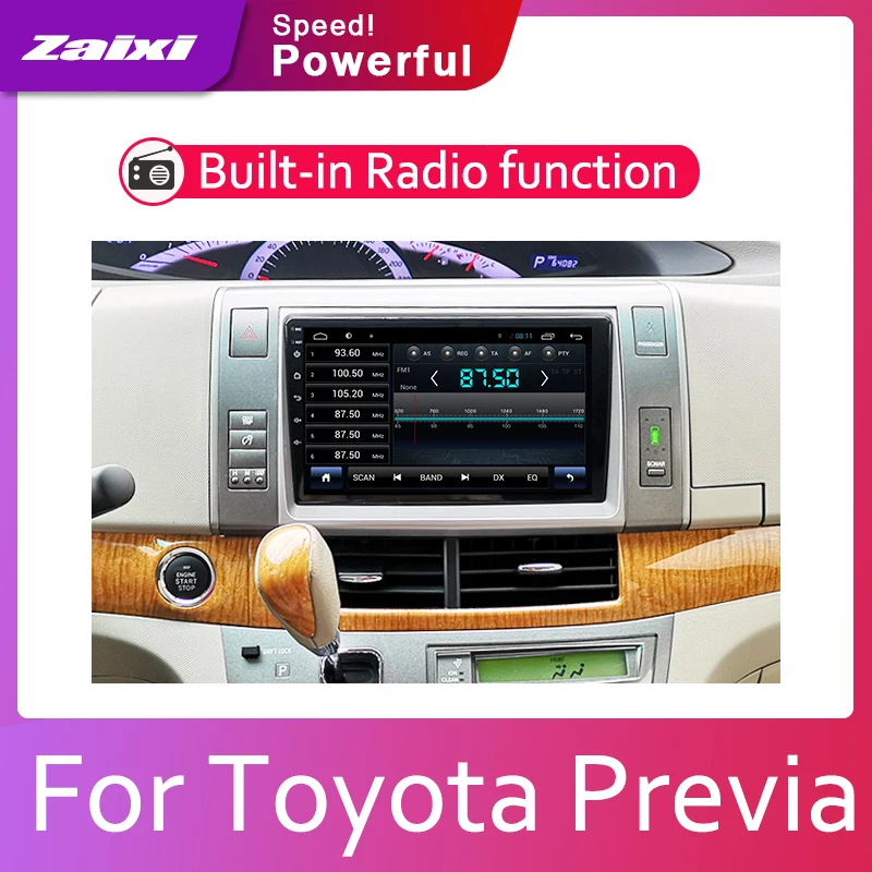 Автомобильный мультимедийный проигрыватель для Toyota Previa 2006 2007 2008 2009 2010 2011 2012 2din