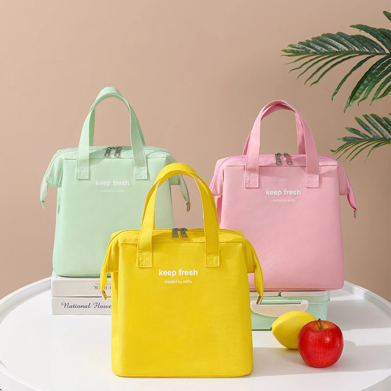 

Thermal High Capacity Lunch Box Bento Bag Multicolor Waterproof Oxford Cloth Food Picnic Travel Portable Insulated Cooler