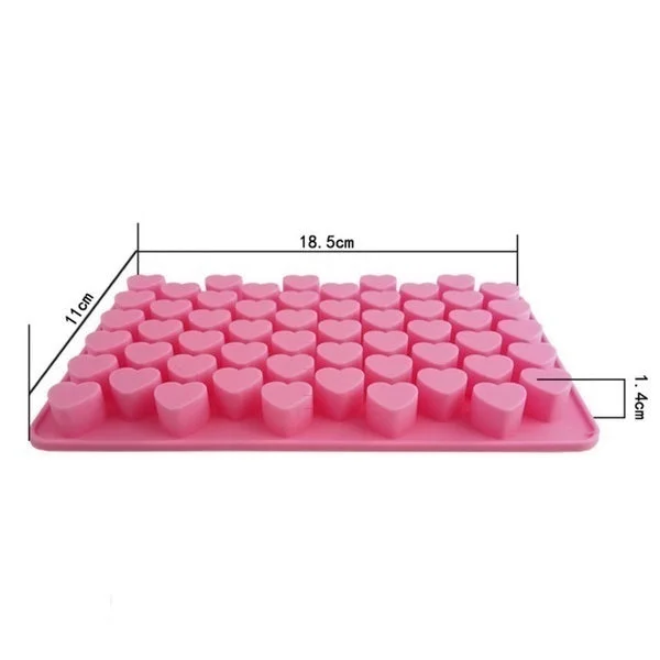 Silicone Heart Cake Chocolate Cookies Baking Mould Ice Cube Soap Mold Tray Pink Fashion Beautiful | Дом и сад