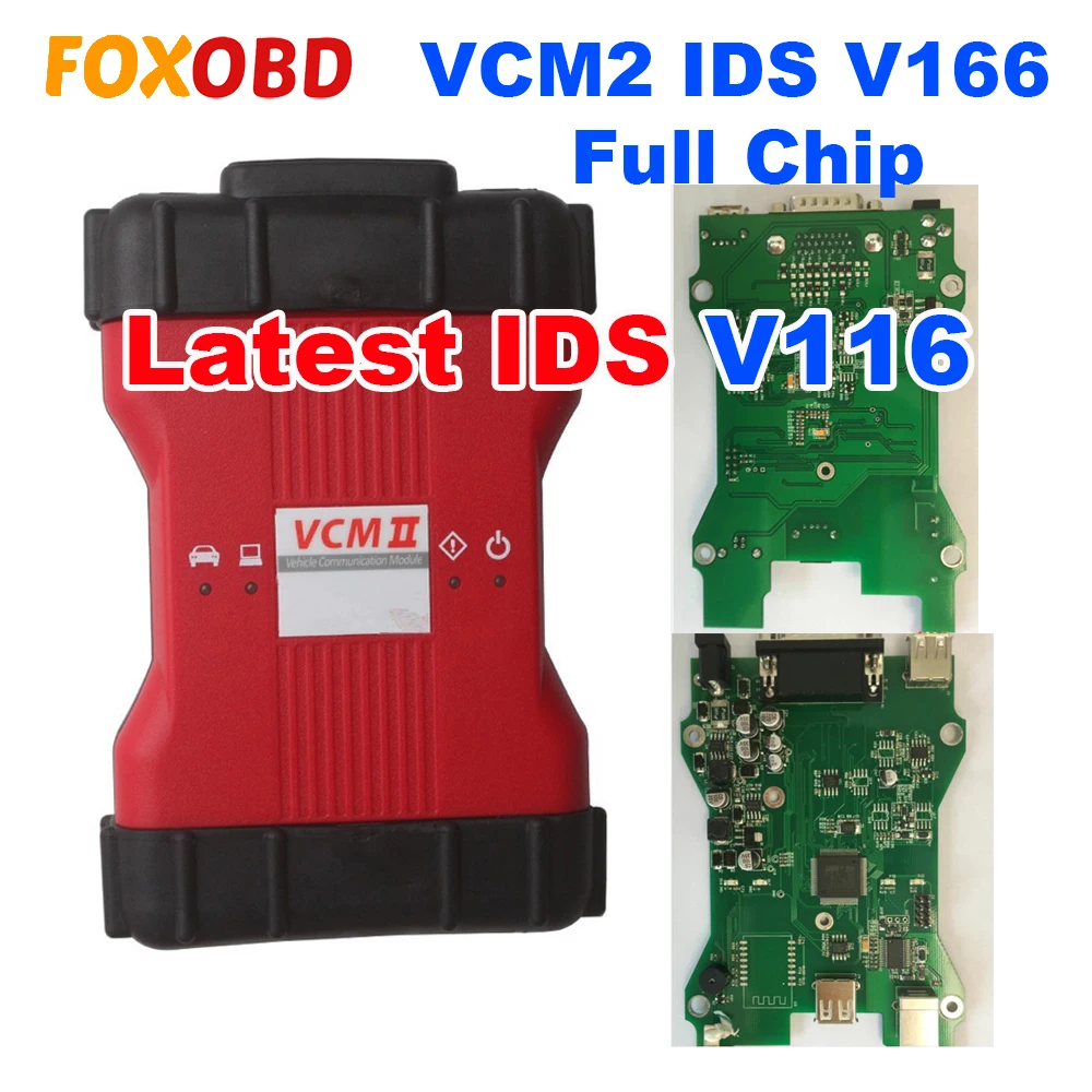VCM II VCM2 IDS V116 полный чип автомобилей сканер для Ford VCM2 IDS V116 Mazda VCM2 IDS V116 диагностический инструмент 2в1 лучше V115 V114