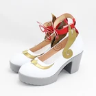 Аниме китайская игра геншин проект косплей обувь Ganyu сексуальный секретарь косплей аниме платье Лолита обувь на высоком каблуке