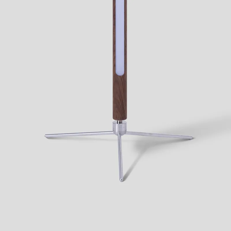 Купить Светодиодная настольная лампа, современный простой дизайн, твердая древесина, художественный декор, светильник, 360 °, Регулируемые Портатив...