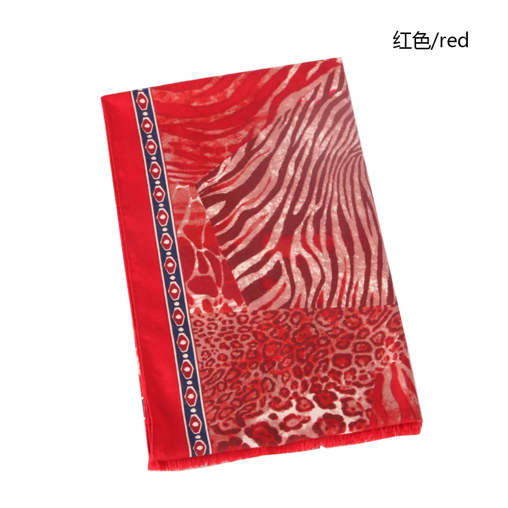 

2021 Fashion New Satin Thick Stitching Small Leopard Pattern Ladies Scarf Hot Sale