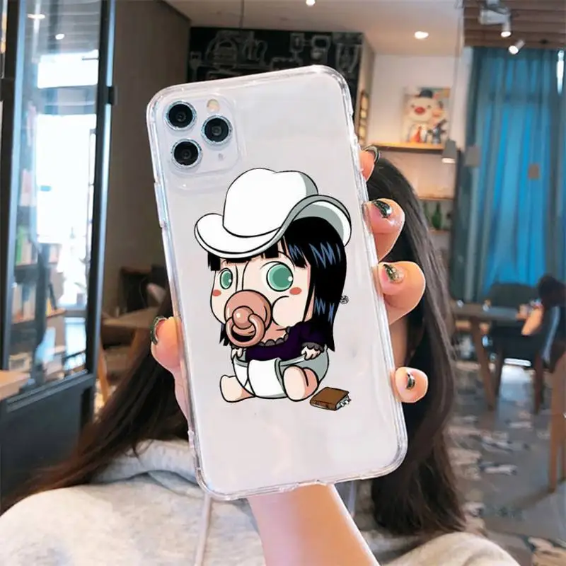 

anime cute funny one piece Phone Case Transparent soft For iphone 5 6 7 8 11 12 s c se plus mini x xs xr pro max shell funda