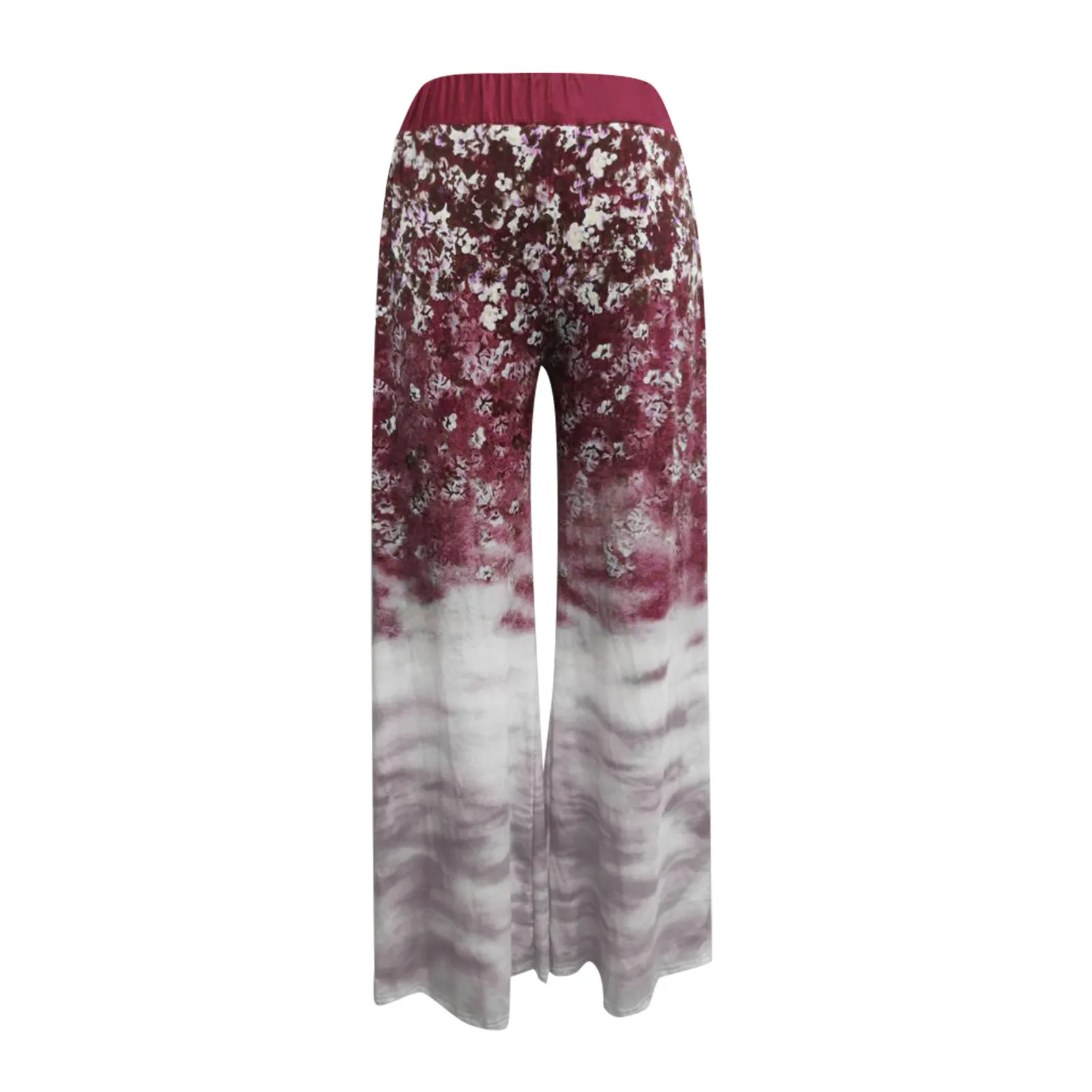 

2021 New Women's Comfy Print Pajama Pants Stretch Drawstring Palazzo Lounge Wide Leg Pant High Quality Loose Comfy Daily Pant