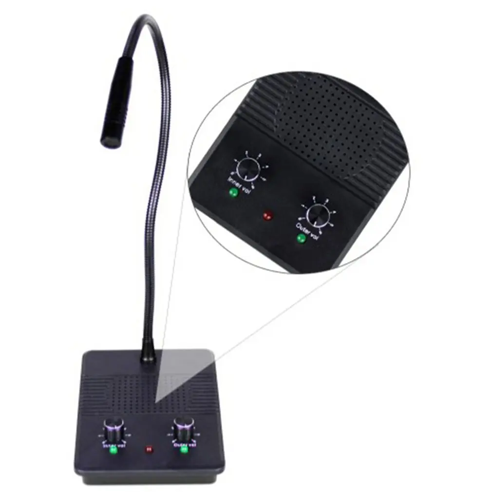 

Bank Intercom System Two-way Window Intercom Loudspeaker Pharmacy Bank Intercom With High Clear Loudspeaker
