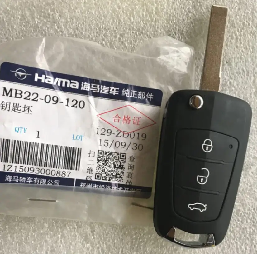 3 button old model 3 модели 2/3 кнопка ключ в сборе. Черная цветная Крышка для китайских HAIMA M3 авто части двигателя - Название цвета: 3 button old model