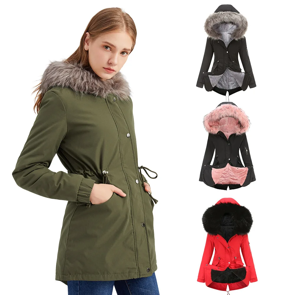 

Large Natural Raccoon Fox Fur Hooded Winter Down Coat Women 90% White Duck Down Jacket Thick Warm Parkas Female Outerwear