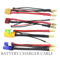 lipo lithium battery charging wire 2s 4mm2s balance head t xt60ec5xt90s for car truck diy model toys silicone cable