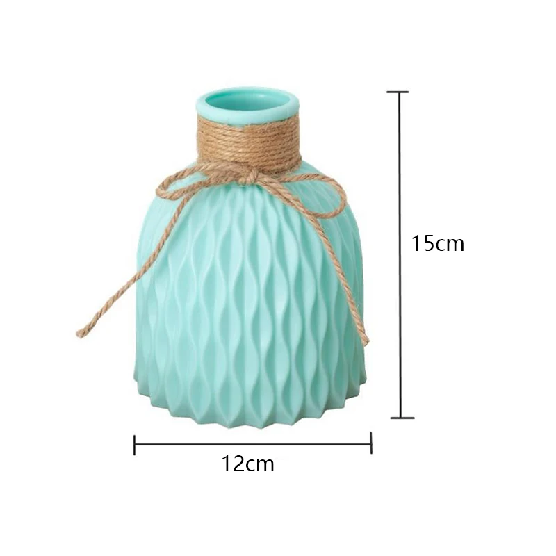 

Decorative Striped Vase Plastic Vase Home Decoration Anti-ceramic Vase Modern Anti-drop Creative Simplicity Bedroom Decorations