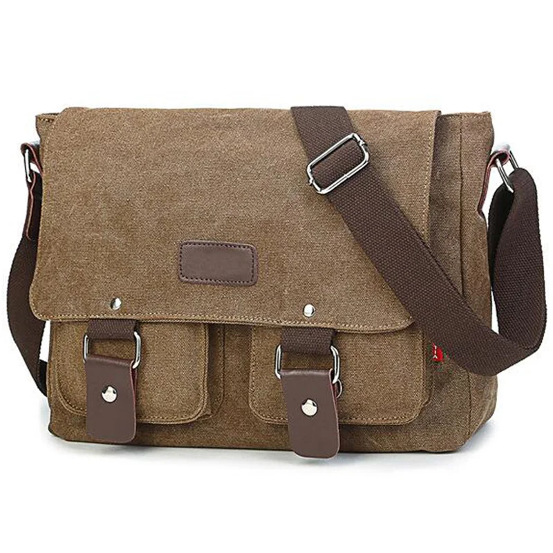

Men's Vintage Canvas Bag Men Casual Crossbody Bag For Men Messenger Bag Man Travel Shoulder Bags Bolsa Masculina High Quality