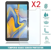 2pcs tablet tempered glass screen protector cover for samsung galaxy tab a 8 0 2018 lte t387 hd eye protection tempered film