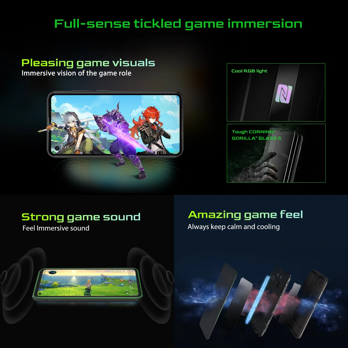 Blackview BL5000 Dual 5G Global Verison Mobile Phone 8GB+128GB 4980mAh 30W Fast Charge IP68 Waterproof Rugged Gaming Phone