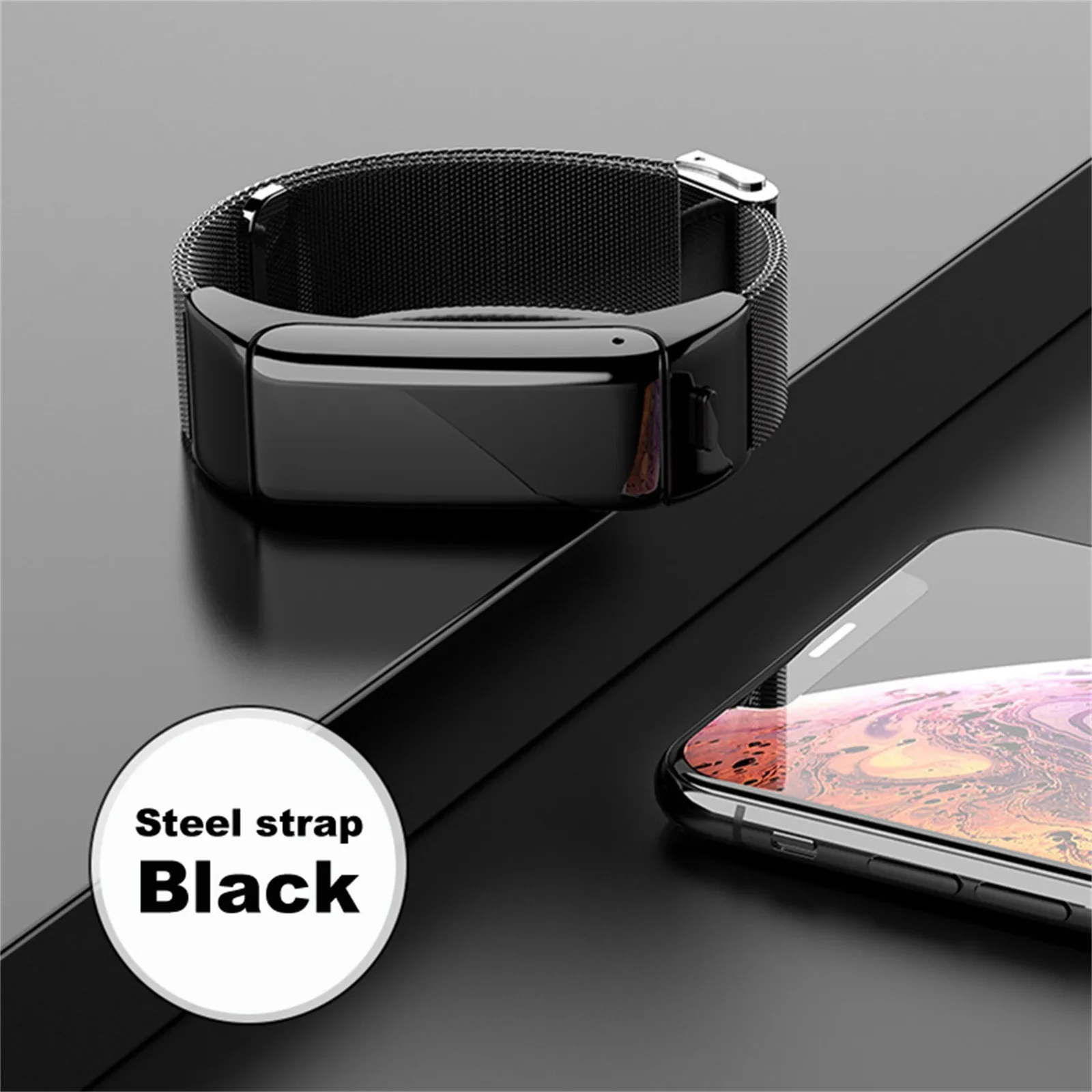 2 в 1 B6 Смарт Bluetooth гарнитура браслет сердечного ритма мониторинг здоровья часы