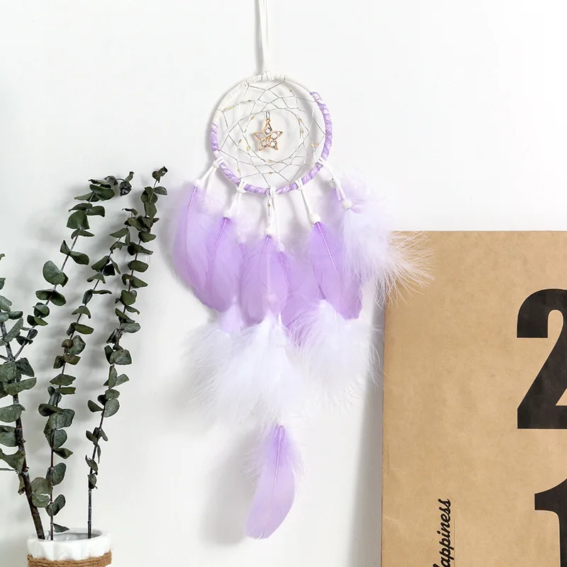 Свадебный дом Настенный декор в индийском стиле Ловец снов перо колокольчик