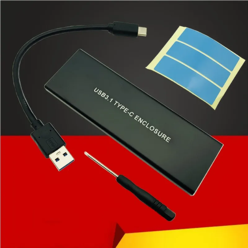 PCIE NVMe USB3.1 HDD корпус M.2 к USB 3 1 type C M ключ SSD жесткого диска футляр для внешнего