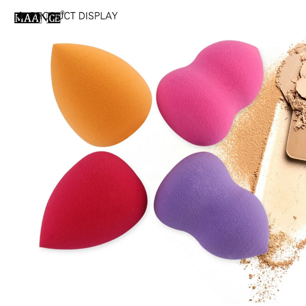 4 шт./лот губка для макияжа с каплями воды пудры лица Инструменты быть больше в