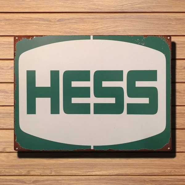 

Tin Sign Vintage Hess Gasoline Motor Oil Vintage Metal Tin Sign Retro Tin Plate Sign Wall Art Decor