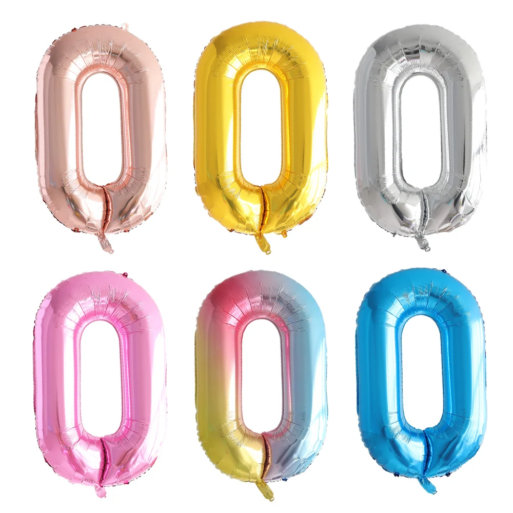 Фольгированные воздушные шары в виде цифр гигантские розовые стиле хип-поп
