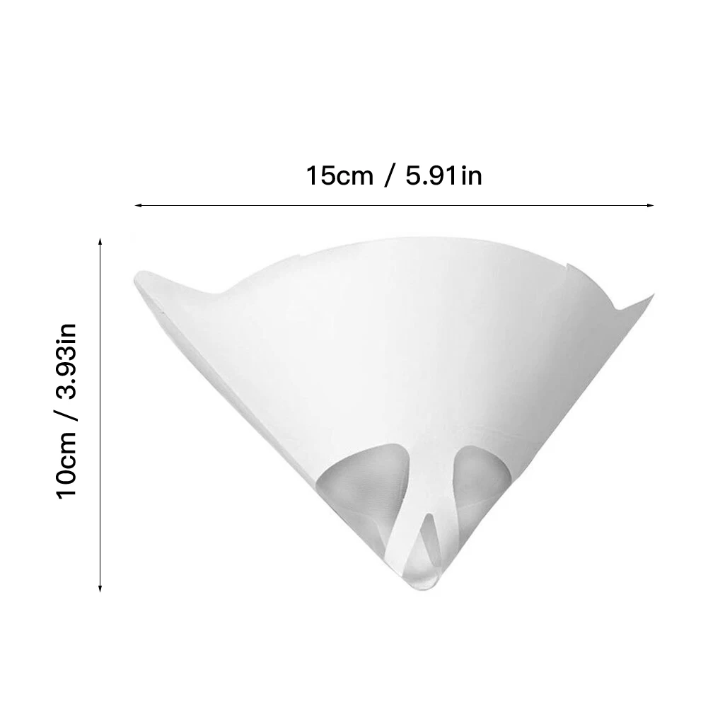 

50pcs Mesh Conical Nylon Micron Paper Paint Strainer Filter Purifying Straining Cup Funnel Disposable Paper 100 Mesh Paint Filte