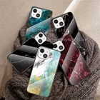 Модный чехол для телефона из закаленного стекла для iphone 13 12 11 Pro 12 13 mini мраморный чехол для телефона Apple iphone 13 Pro MAX задняя крышка