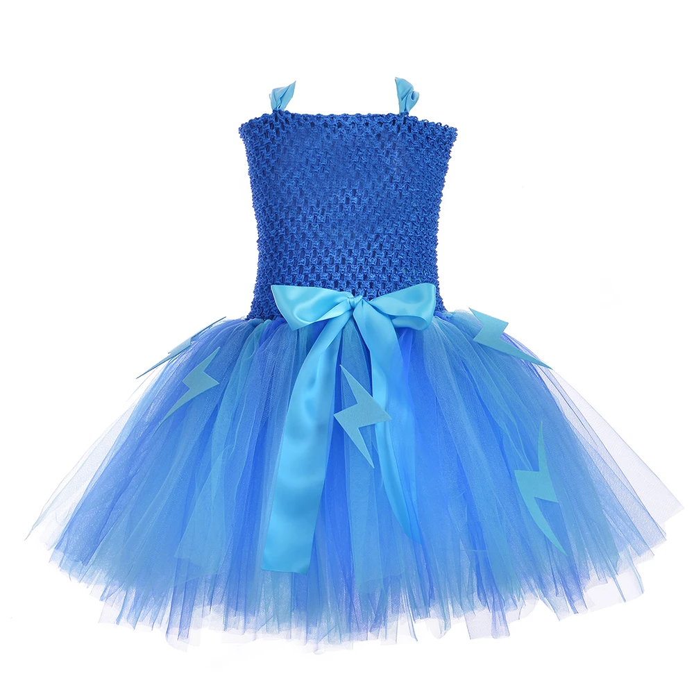 Однотонное красное синее зеленое платье-пачка Тюлевое платье для девочки на день