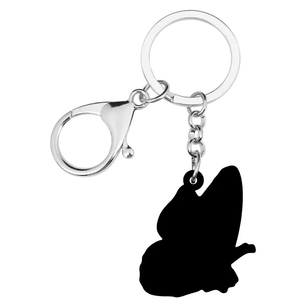 ARWA Акриловые Синие Морфо брелоки в виде бабочки с принтом насекомых животными